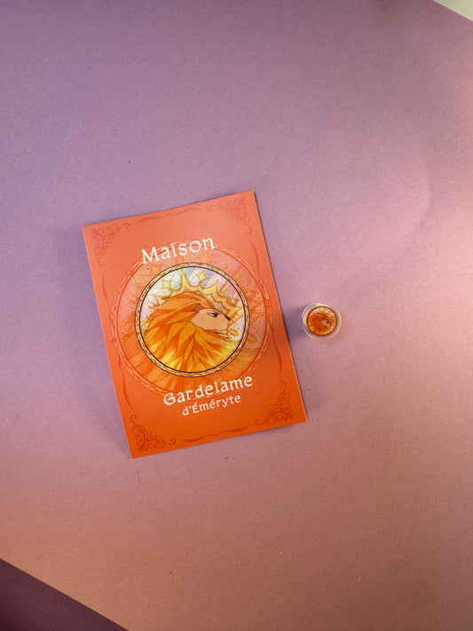 [La Guerre des Ombres] Boucle d'oreille - Gardelame (≠ formats) / Éditions Bookmark x Mikae