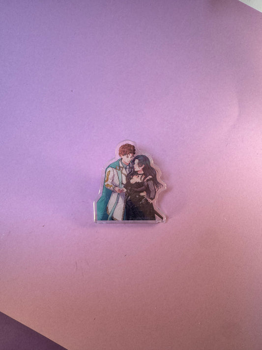 [La Guerre des Ombres] PINS ACRYLIQUE - Couple 1 / Éditions Bookmark x Mikae