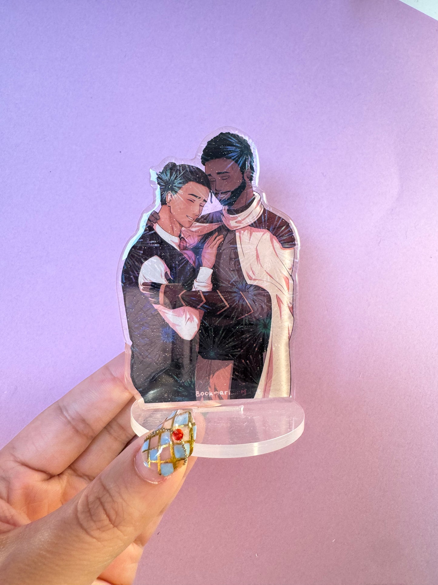 [La Guerre des Ombres] STAND ACRYLIQUE - Couple 2 (≠ formats) / Éditions Bookmark x Mikae