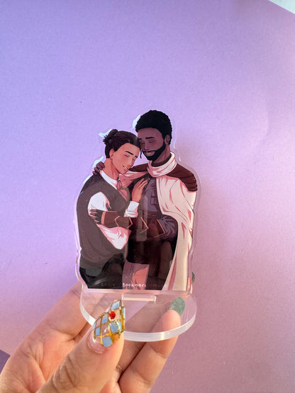 [La Guerre des Ombres] STAND ACRYLIQUE - Couple 2 (≠ formats) / Éditions Bookmark x Mikae