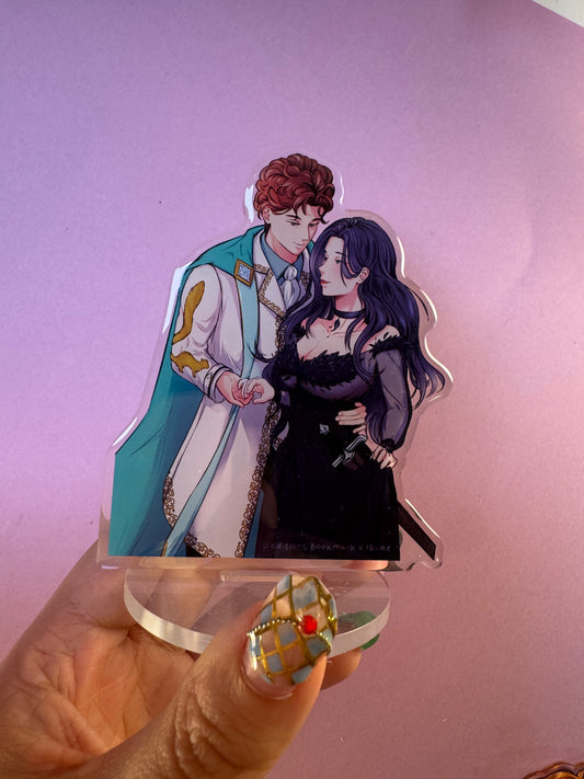 [La Guerre des Ombres] STAND ACRYLIQUE - Couple 1 (≠ formats) / Éditions Bookmark x Mikae