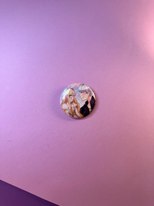 BADGE PINS ROND - Rudbeckia 4 (≠ formats)