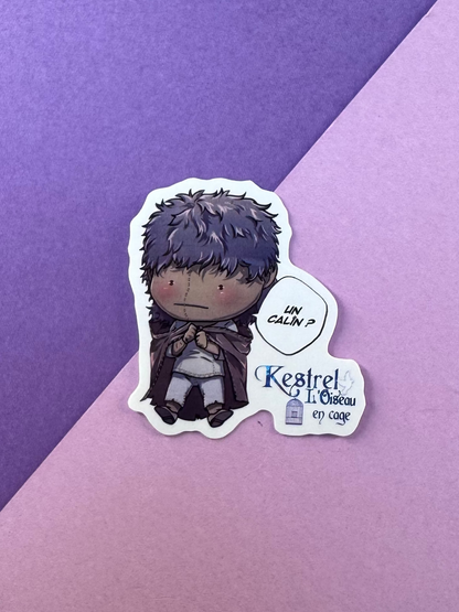 [Cha Wolf - Kestrel] Sticker S "Un câlin ?"