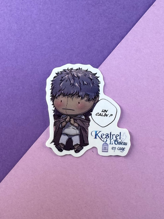 [Cha Wolf - Kestrel] Sticker S "Un câlin ?"