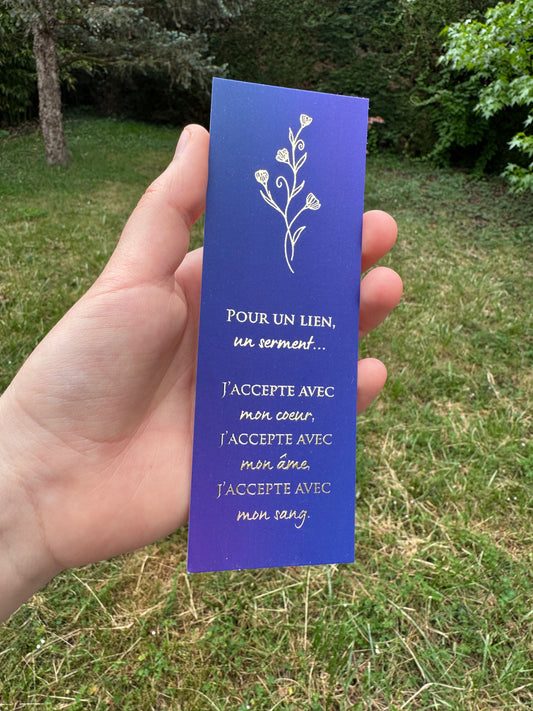 [La Guerre des Ombres] MP - "Pour un lien, un serment" / Éditions Bookmark x Mikae