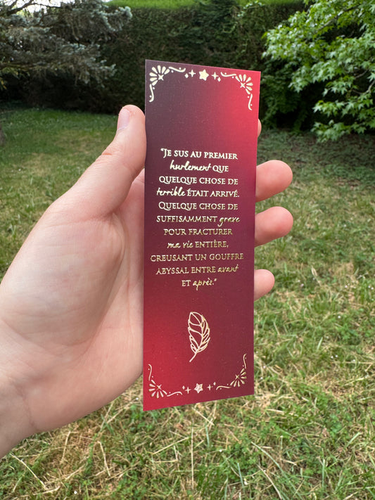 [La Guerre des Ombres] MP - "Je sus au premier hurlement…" / Éditions Bookmark x Mikae