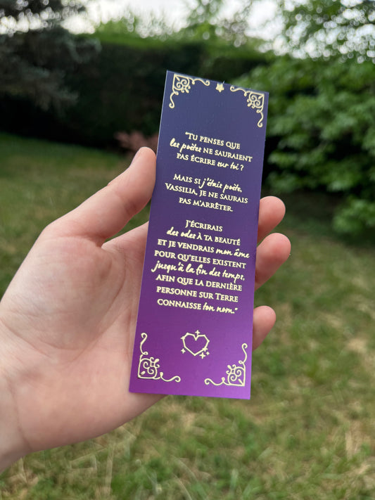 [La Guerre des Ombres] MP - "Tu penses que les poètes…" / Éditions Bookmark x Mikae