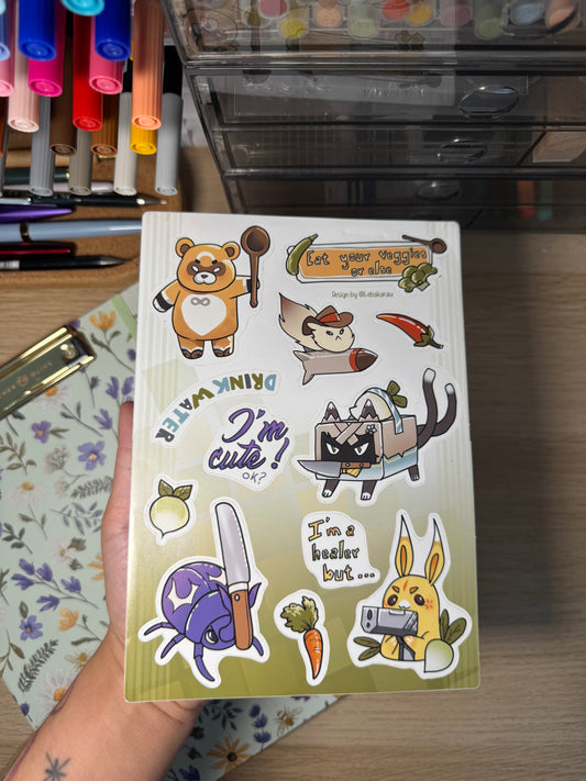 [Lutin] Stickersheet - Ominous selfcare
