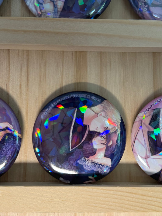 [I Don’t Trust my Twin] BADGE PINS ROND - Laurencia 2 (≠ formats) / DCC ENT x Mikae