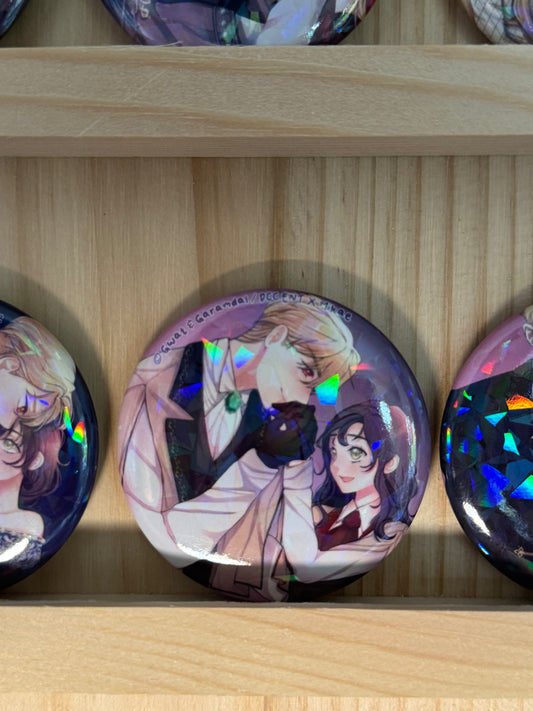 [I Don’t Trust my Twin] BADGE PINS ROND - Laurencia 3 (≠ formats) / DCC ENT x Mikae