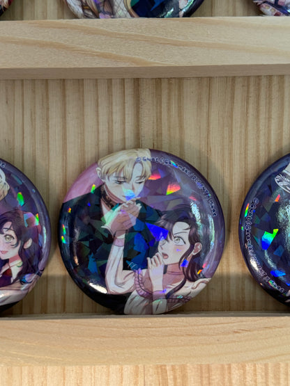 [I Don’t Trust my Twin] Laurencia - BADGE ROND (5 modèles) / DCC ENT x Mikae