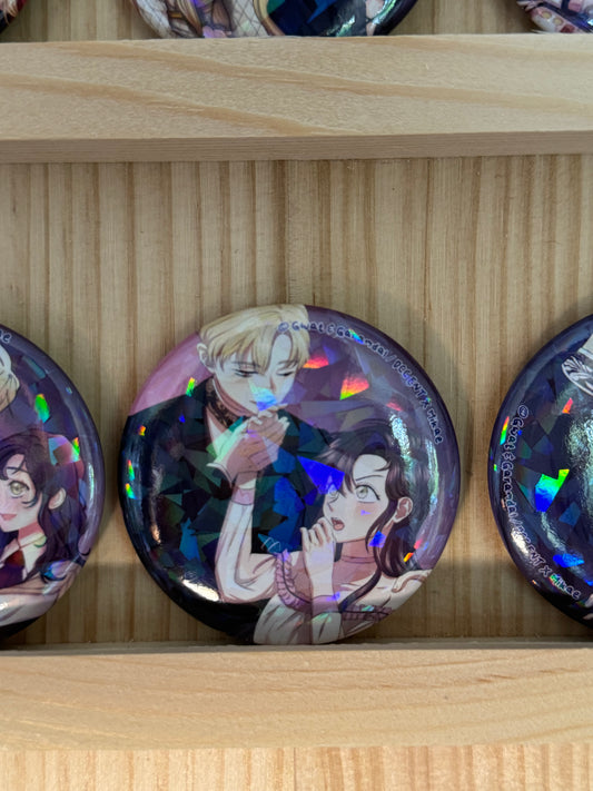 [I Don’t Trust my Twin] BADGE PINS ROND - Laurencia A (≠ formats) / DCC ENT x Mikae