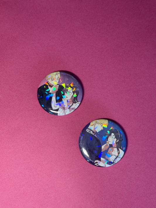 [I Don’t Trust my Twin] BADGE PINS ROND - Laurencia B (≠ formats) / DCC ENT x Mikae