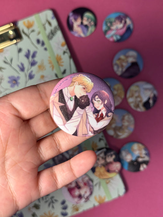 [I Don’t Trust my Twin] MAGNET BADGE XS - Laurencia 3 / DCC ENT x Mikae