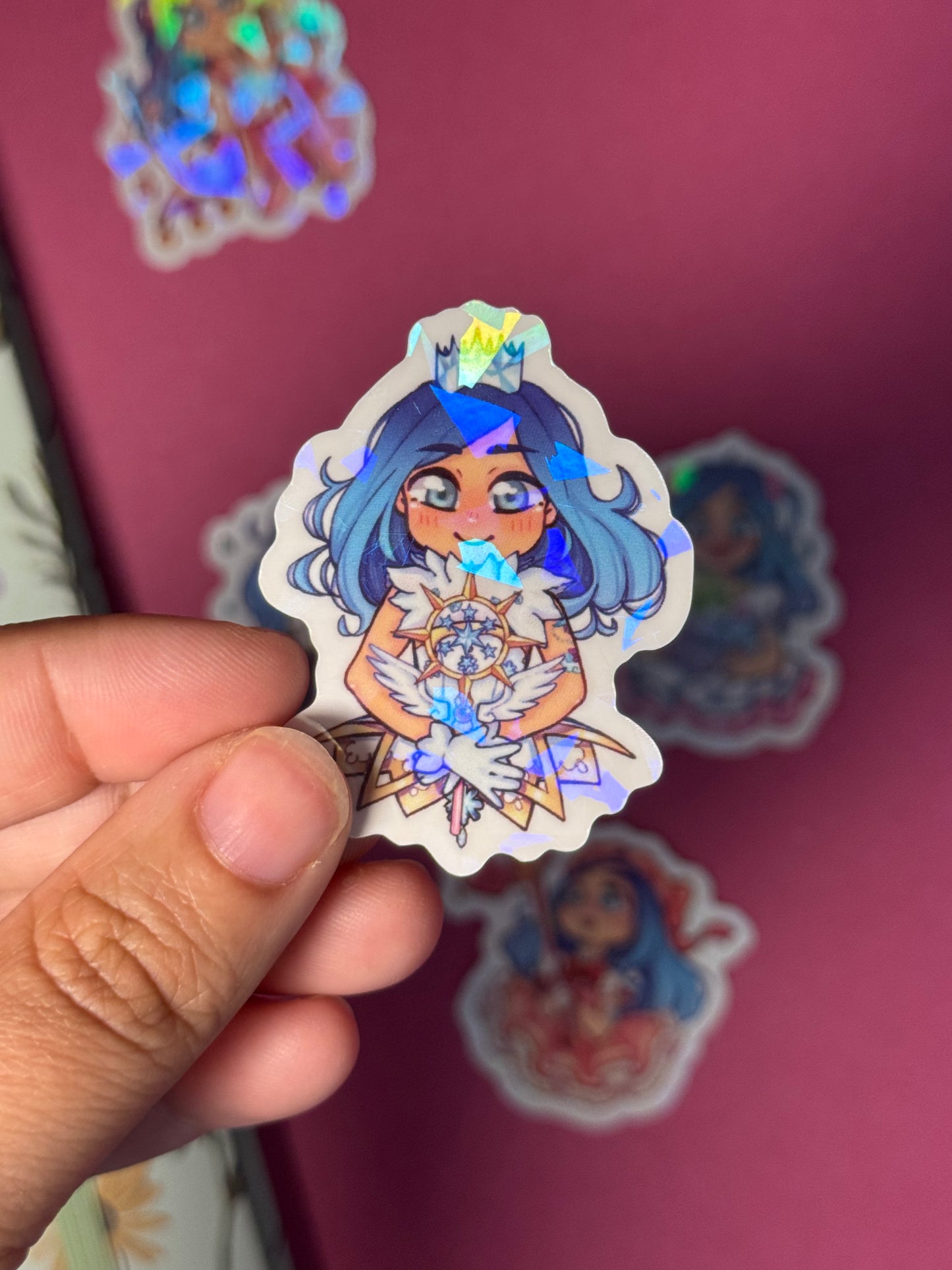 OC Mikae - STICKER M holo prisma (5 modèles)