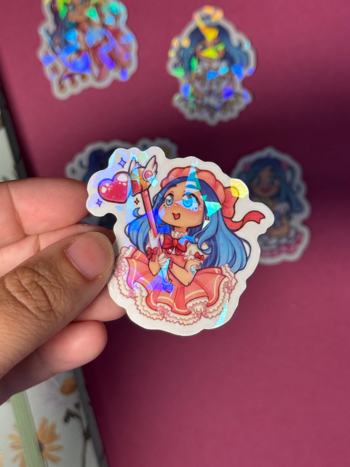 OC Mikae - STICKER M holo prisma (5 modèles)