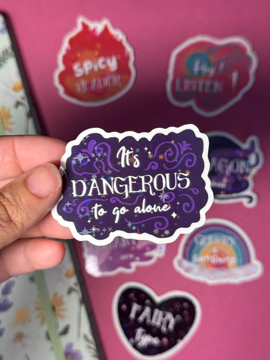 It's dangerous to go alone - STICKERS (≠ formats)