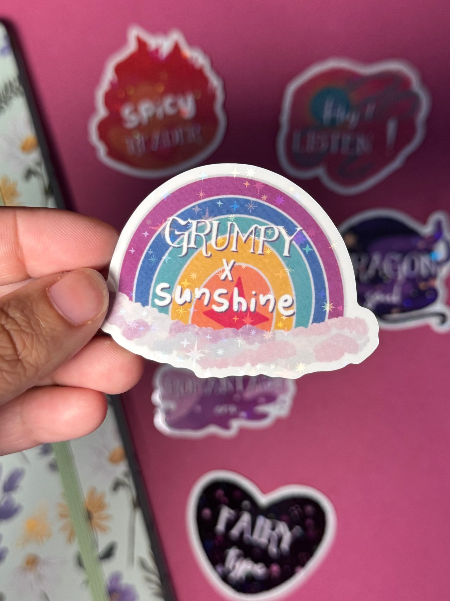 Booklovers 1 - STICKER L holo star (7 modèles)