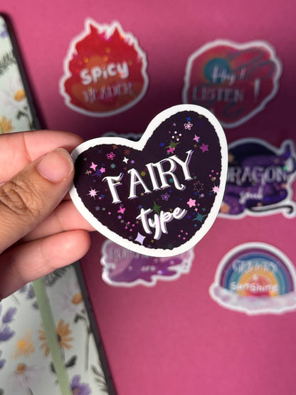 Booklovers 1 - STICKER L holo star (7 modèles)