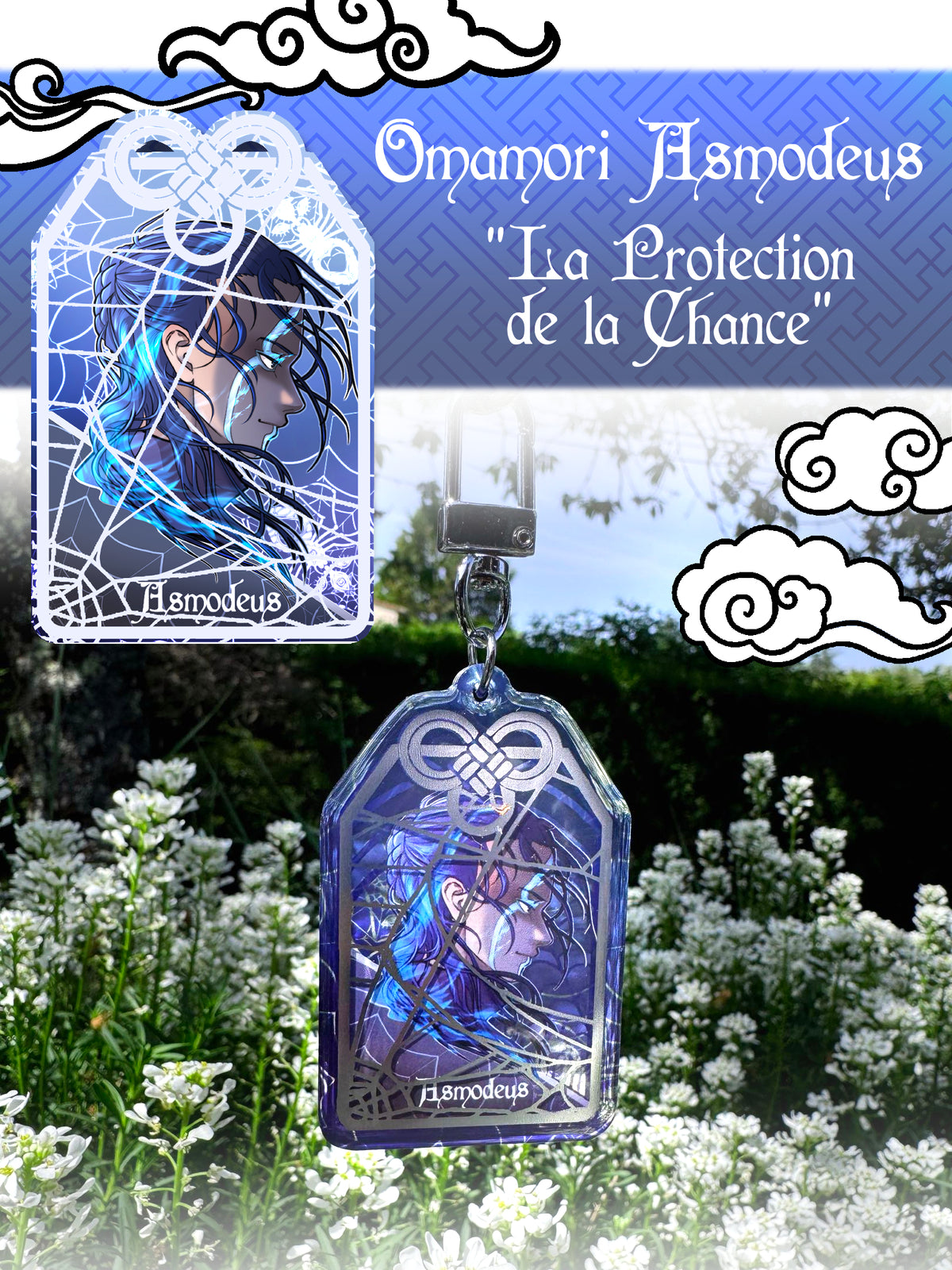 [Cha Wolf - Kestrel] Omamori argent "Asmodeus"