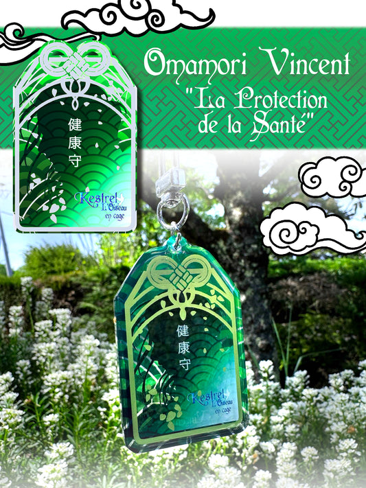 [Cha Wolf - Kestrel] Omamori argent "Vincent"