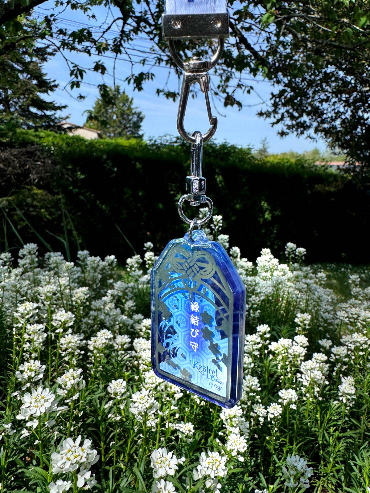 [Cha Wolf - Kestrel] Omamori argent "Violette"