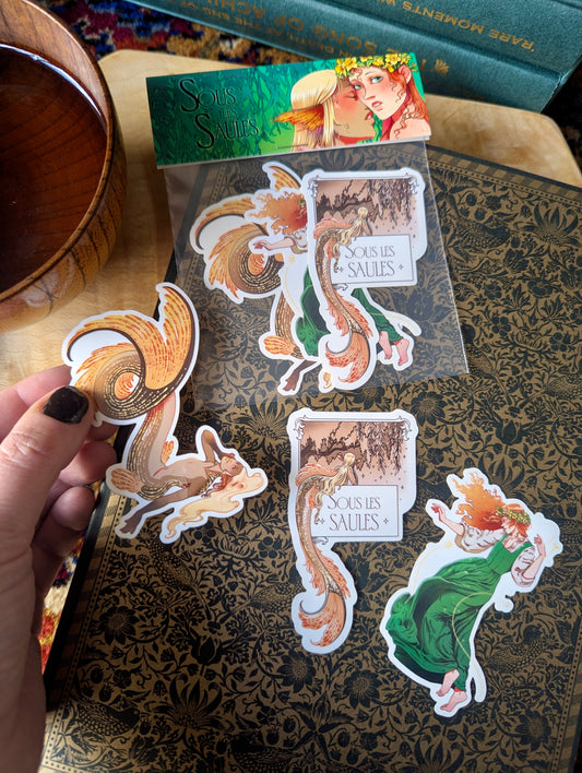 [Eve Brengard] Sticker pack "Sous le Saule"