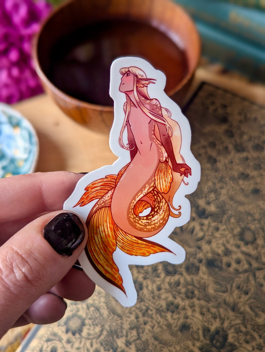 [Eve Brengard] Sticker "Sirène jaune"