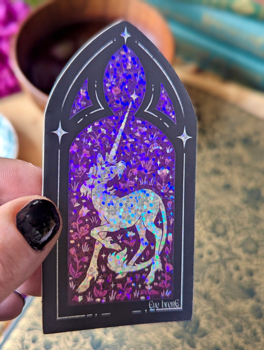 [Eve Brengard] Sticker "Fenêtre mauve"