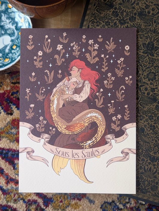 [Eve Brengard] Print A6 "Sous les Saules"