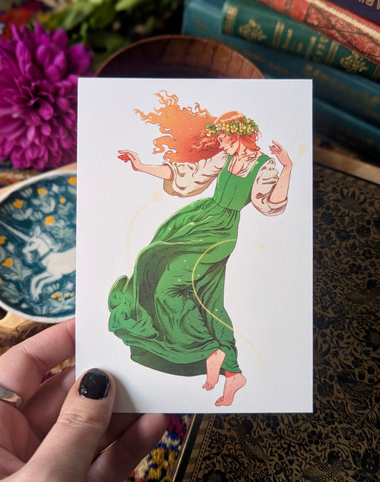 [Eve Brengard] Print A6 "Femme dansante"