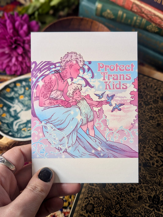 [Eve Brengard] Print A6 "Protect Trans Kids"