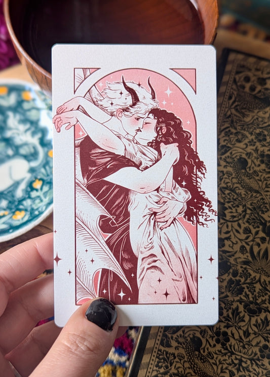 [Eve Brengard] Carte de tarot "Tamara and the Demon"