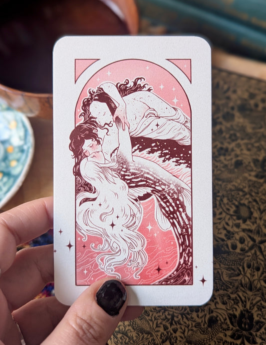 [Eve Brengard] Carte de tarot "Le Baiser de la Sirène"