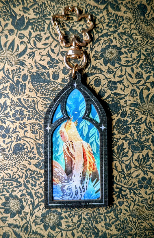 [Eve Brengard] Porte-clef Fenêtre bleue