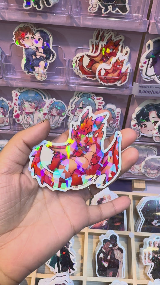 [La Guerre des Ombres] STICKERS - Dragon (≠ formats) / Éditions Bookmark x Mikae